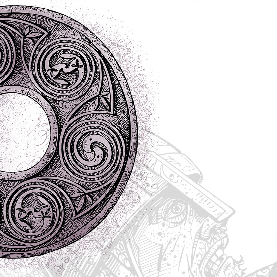 Dundrum Castle illustrations.