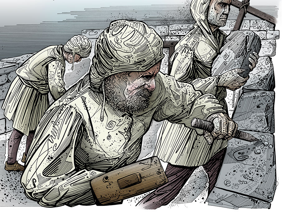 Dundrum Castle illustrations.