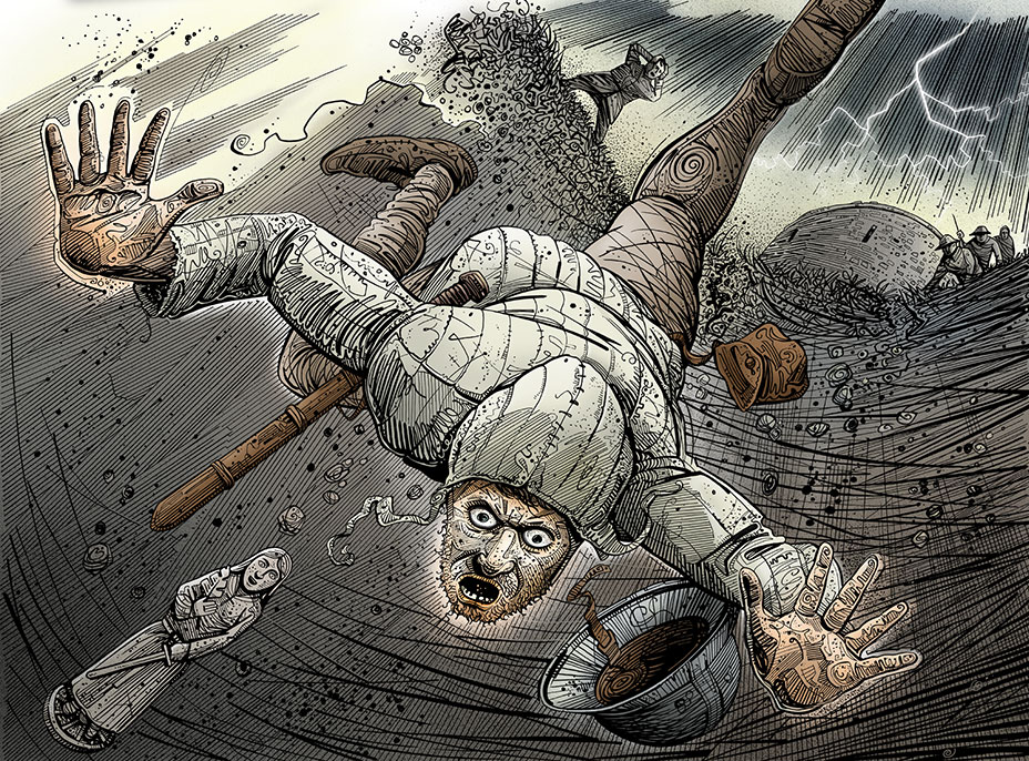 Dundrum Castle illustrations.